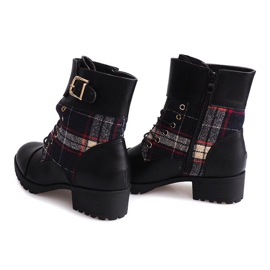 Boty Šněrovací boty Lattice B2913 Black černá 1