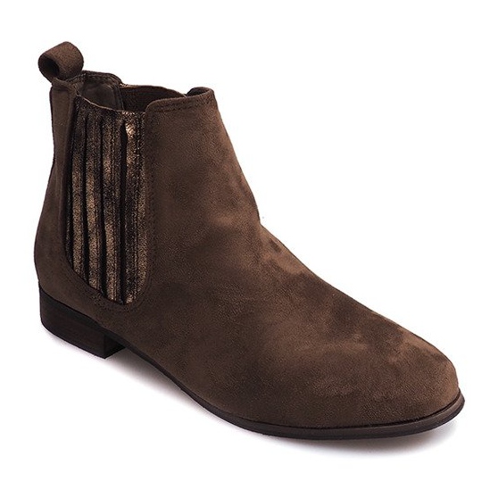 Suede Booties Jodhpur M-61 Khaki vícebarevný 2