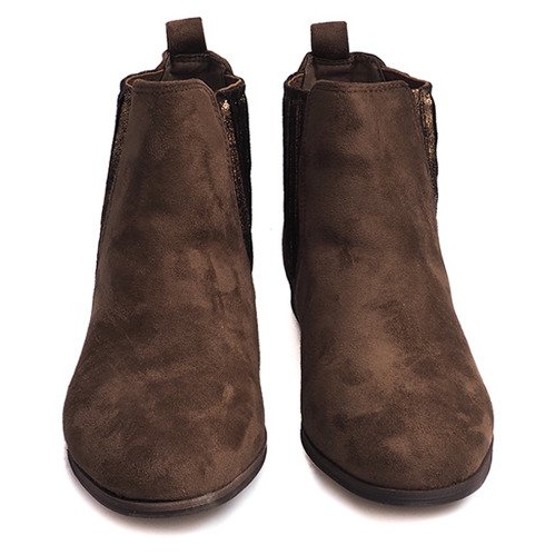 Suede Booties Jodhpur M-61 Khaki vícebarevný 1