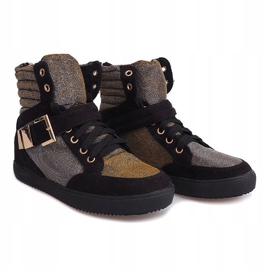 Vysoké tenisky 6981 černá 2