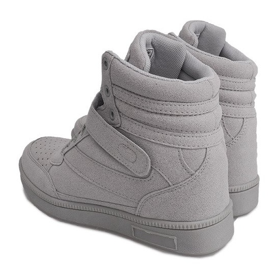 Šedé klínové tenisky XW33268 šedá 1