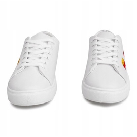 Tenisky 16106 Bílé razítka Nášivky bílý 1