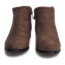 Suede Booties Chelsea boty 100-602 Khaki 2 Suede Booties Chelsea boty 100-602 Khaki 2