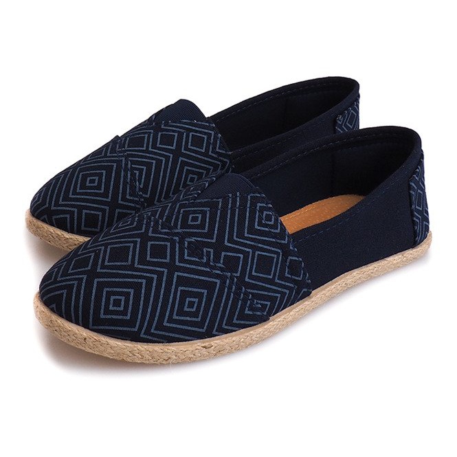 Plátěné espadrilky B211-3 modré tenisky modrý 1