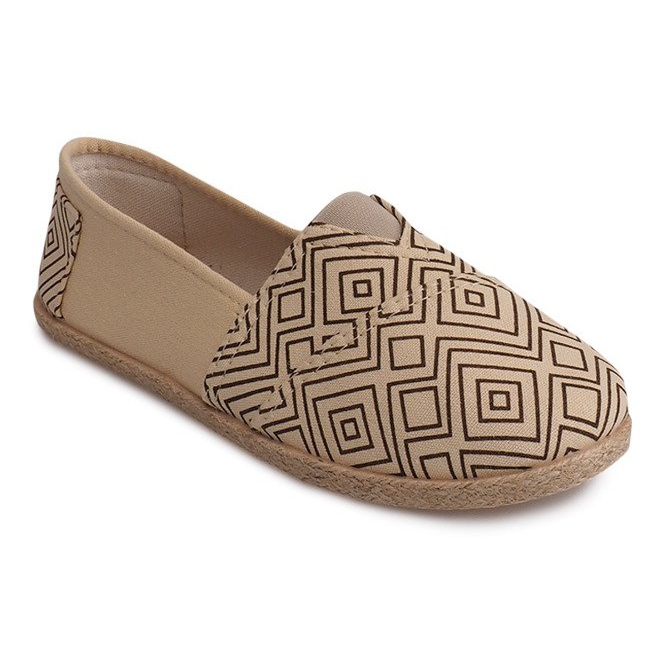 Plátěné espadrilky B211-1 béžové tenisky béžový 2 Plátěné espadrilky B211-1 béžové tenisky béžový 2