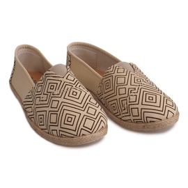 Plátěné espadrilky B211-1 béžové tenisky béžový 1 Plátěné espadrilky B211-1 béžové tenisky béžový 1