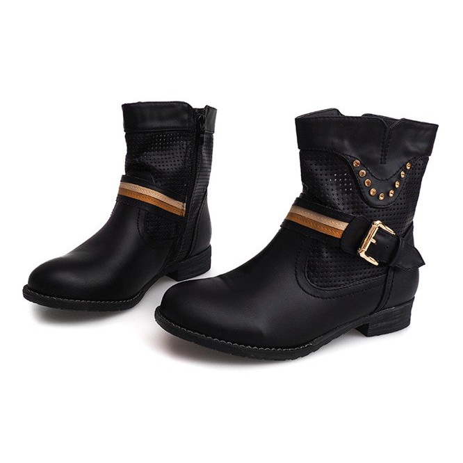 Prolamované boty Cowboy HC230 Black černý 1