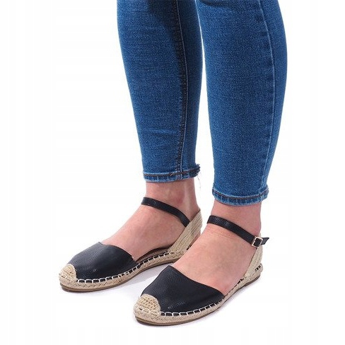 Sandály Espadrilles Ballerinas 6351 Black černá 1