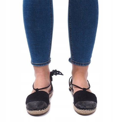 Sandály Espadrilles Ballerinas 6333 Black černý 2