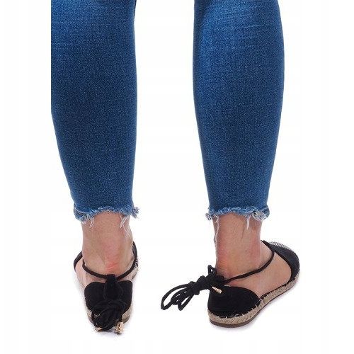 Sandály Espadrilles Ballerinas 6333 Black černý 1