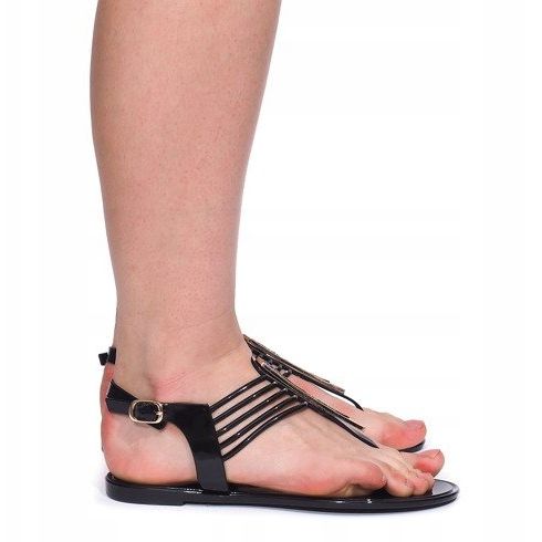 Sandály Meliski S Cyrkoniami 001-356 Černá 2