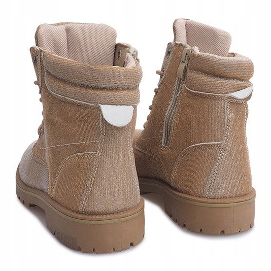 Timberki Trapery TL042-12 ZLATÁ / HNĚDÁ zlatý 1