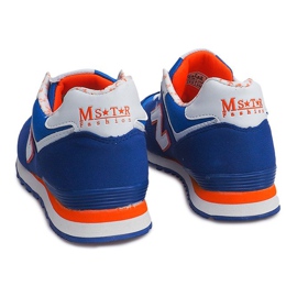 Tenisky Sportowe JK-33 ROYAL / WHITE / ORANGE modrý 2