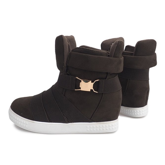 Klínové tenisky 669 olivové zelená 2