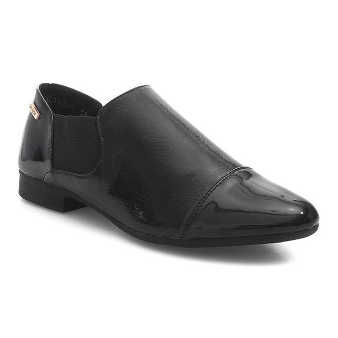 Klasické nazouvací boty TL1165-1 černé černý 2