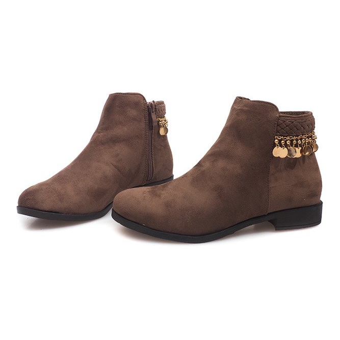 Semišové boty LL113 Khaki zelená 1