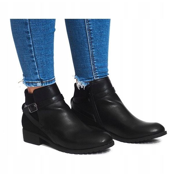 Zdobené botami LM-201 Black černý 1