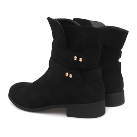 Suede Booties Jodhpur boty SG803 Black černá 1