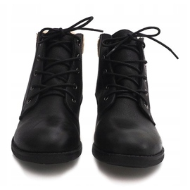 Teplé boty Boty Jodhpur Fur PD-15 Black černý 2