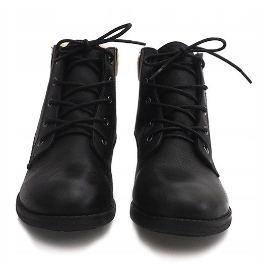 Teplé boty Boty Jodhpur Fur PD-15 Black černý 2