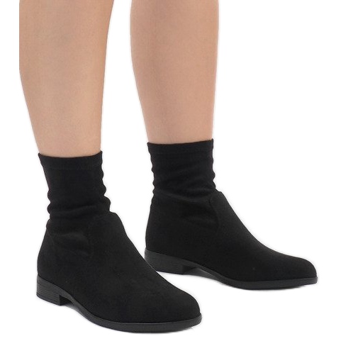 Suede Booties Jodhpur XQ99 Black černá 2