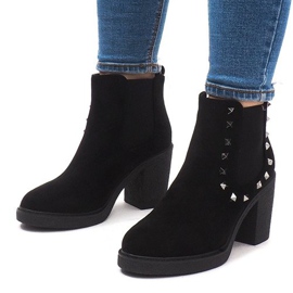 Teplé boty Na sloupku RC-21 Black černá 1