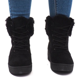 Teplé tenisky 16-560 černé černý 2