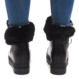 Teplé tenisky SJ665-1 černé černá 1