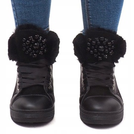 Teplé tenisky KB-045 černé černý 2