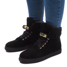 BM Teplé tenisky BOK-1122 černé černá 1