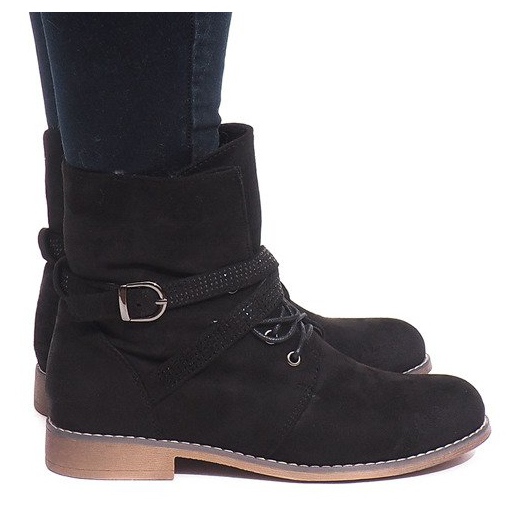 Teplé boty Jodhpur W305 černé černý 1