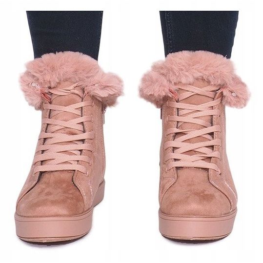 Teplé tenisky XY-288 růžové růžový 1