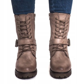 Vojenské teplé boty S167 Khaki vícebarevný zelený 1
