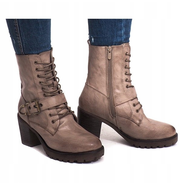 Vojenské teplé boty S167 Khaki vícebarevný zelený 2