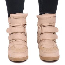 Klínové tenisky BZ8386 Khaki vícebarevný zelená 1