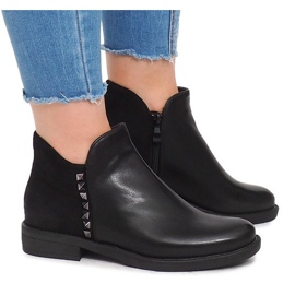Boty se zipem WW070A černé černý 1