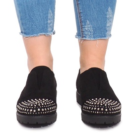 Módní obuv s cvočky 22-2 černá černý 1