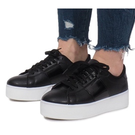 Černé tenisky na platformě Livet De Lux černý 1