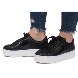 Černé tenisky na platformě Livet De Lux černý 2