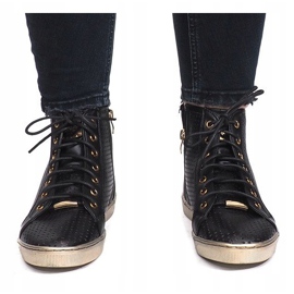 Černé prolamované tenisky Maud černá 2