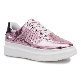 Prolamované tenisky Adele Pink Lacquered černá růžový 1