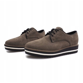 Olivové šněrovací boty od Paulette khaki 2