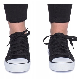 Prolamované černé tenisky Impress černý 1