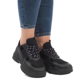 Černá módní sportovní obuv 1801 černý 1