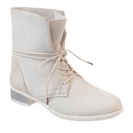 Béžové semišové boty 16006-53 béžový 1