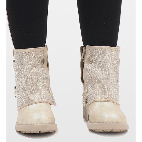 Marquiiz Zlaté zdobené boty 6352-PA zlatý 1