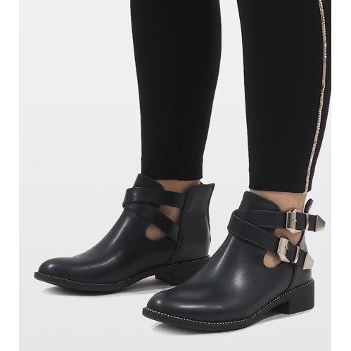 Ideal Shoes Tmavě modré otevřené boty Y8157 námořnická modrá 2