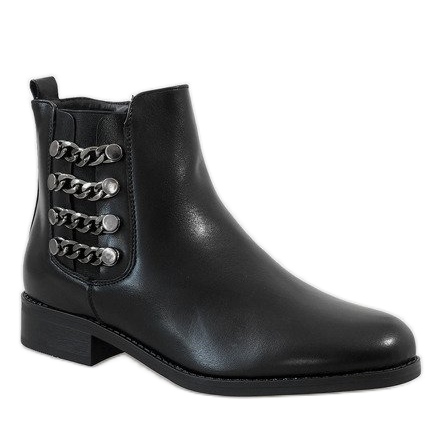 Kayla Shoes Černé zateplené boty 8961 černý 1