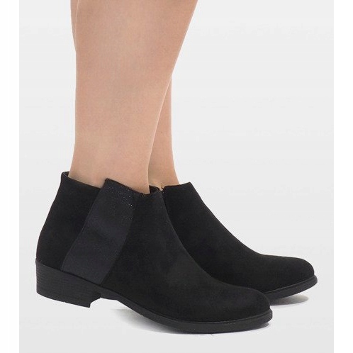 Černé zateplené boty 88861 černý 1