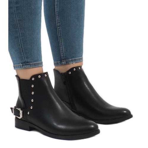 Černé boty BM166 černý 1